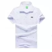 hugo boss polo  t-shirt homme ete music note blanc